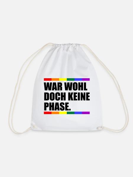 War Wohl Doch Keine Phase - Turnbeutel - Weiß