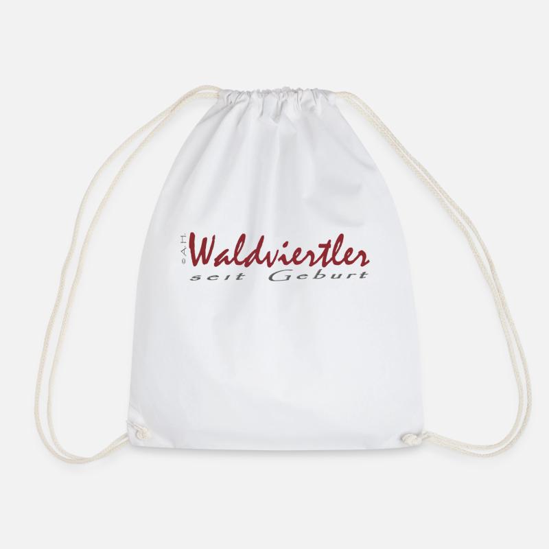Waldviertel resident since birth - Drawstring Bag - white