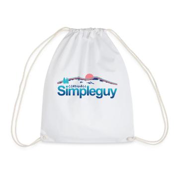 SimpleGuy Rough Tor with Cornwall - Drawstring Bag - white - Front