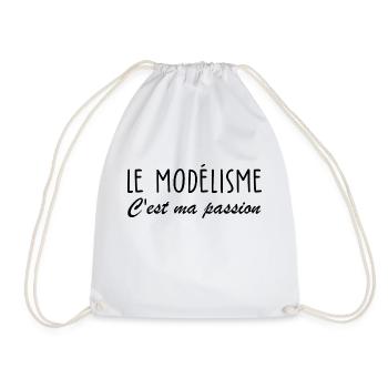 le modélisme c est ma passion - Sac de sport léger - blanc - Devant