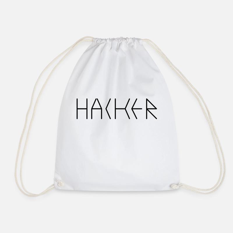 HACKER - Turnbeutel - Weiß