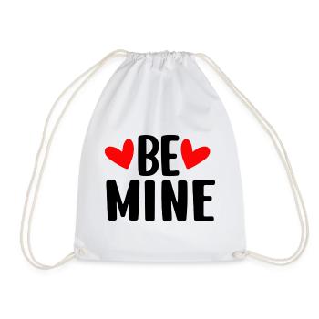 Be Mine Herzen Valentinstag Liebe - Turnbeutel - Weiß - Vorne