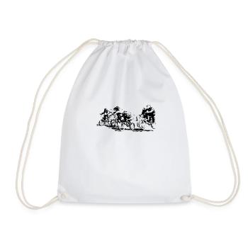 BMX - Drawstring Bag - white - Front