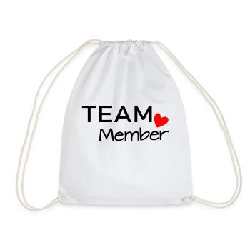 Team Member - Drawstring Bag - white - Front