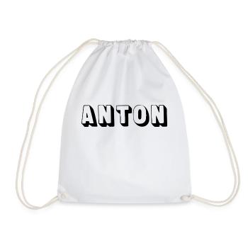 Nom - Anton - Sac de sport léger - blanc - Devant