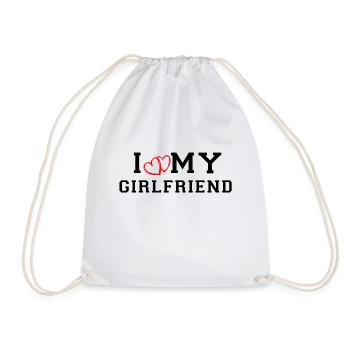 J’aime ma copine - Sac de sport léger - blanc - Devant