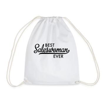 Saleswoman - Drawstring Bag - white - Front