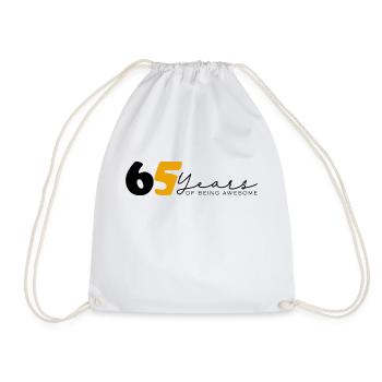 Vintage 1959 Funny 65 Year Old Bday Men Women - Drawstring Bag - white - Front