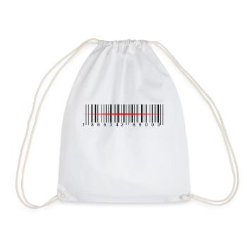 Barcode Scanner - Turnbeutel - Weiß - Vorne