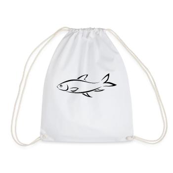fish319 - Drawstring Bag - white - Front