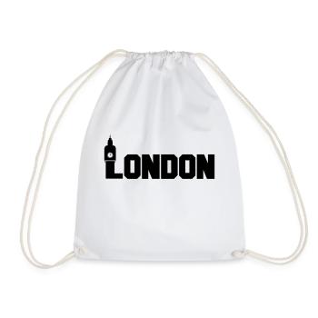london - Turnbeutel - Weiß - Vorne