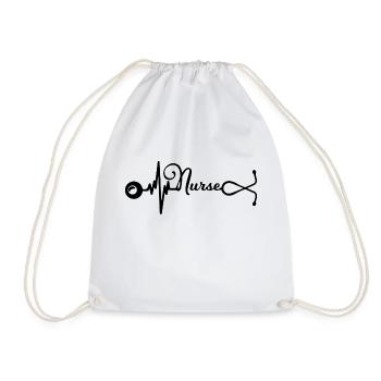 Nurse Doctor Hospital nurse - Drawstring Bag - white - Front