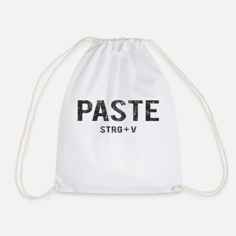 Paste STRG+V - Turnbeutel - Weiß