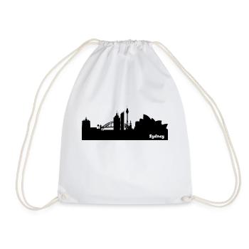Sydney My Hood Shirt - Turnbeutel - Weiß - Vorne
