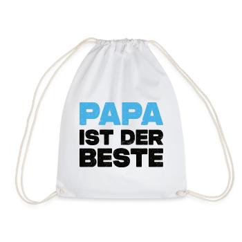 Papa Ist Der Beste - Turnbeutel - Weiß - Vorne