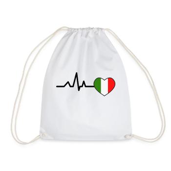 Italia - Turnbeutel - Weiß - Vorne