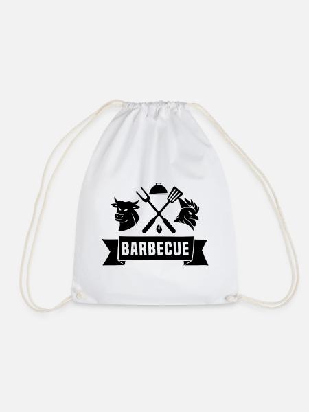 Barbecue - Turnbeutel - Weiß