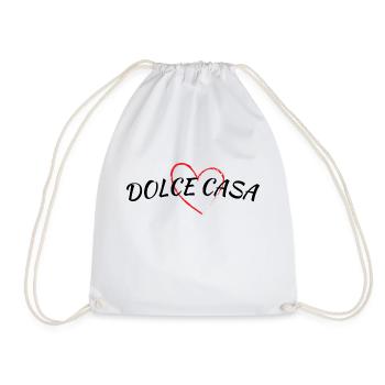 Dolce Casa Sweet Home Süßes Zuhause - Turnbeutel - Weiß - Vorne