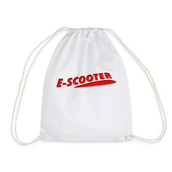 E-Scooter E-Roller Scooter - Drawstring Bag - white - Front