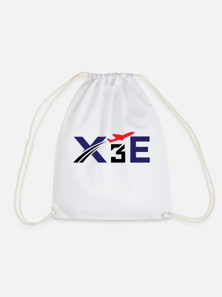 X3E Flugzeug Pilot - Turnbeutel - Weiß