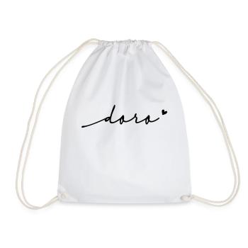 Nom cursif Doro - Sac de sport léger - blanc - Devant