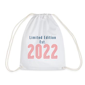 Limited Edition 2022 Geburtstag - Turnbeutel - Weiß - Vorne