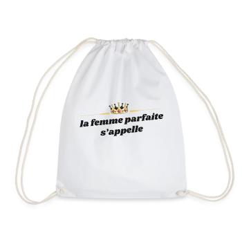La femme parfaite s’appelle -t shirt personnalisé - Sac de sport léger - blanc - Devant