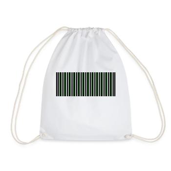 barcode - Drawstring Bag - white - Front