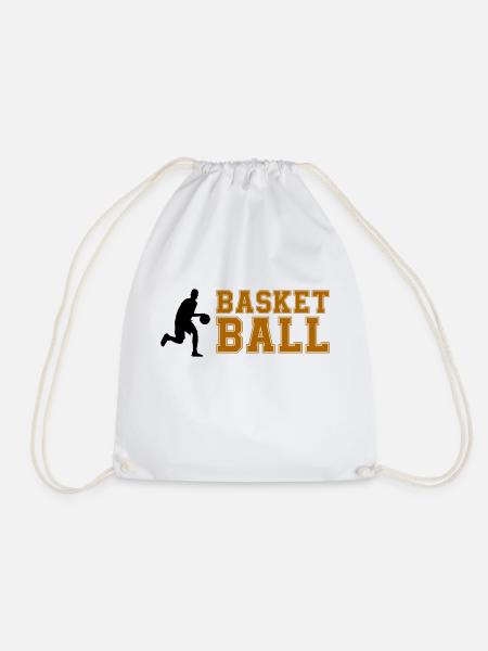 basketball - Turnbeutel - Weiß