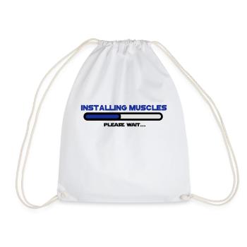 installing muscles 2 - Sac de sport léger - blanc - Devant