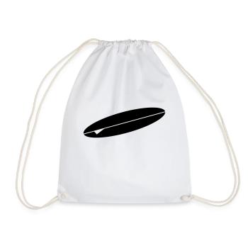 surfboard - Drawstring Bag - white - Front