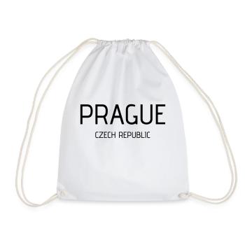 prague - Drawstring Bag - white - Front