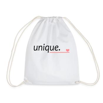 dicton unique unique - Sac de sport léger - blanc - Devant
