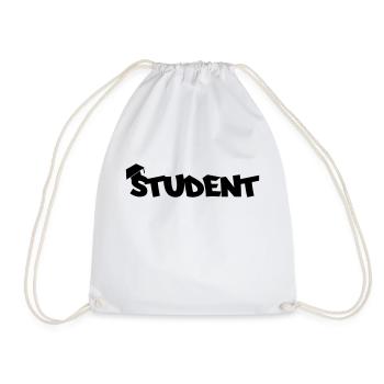 student - Turnbeutel - Weiß - Vorne