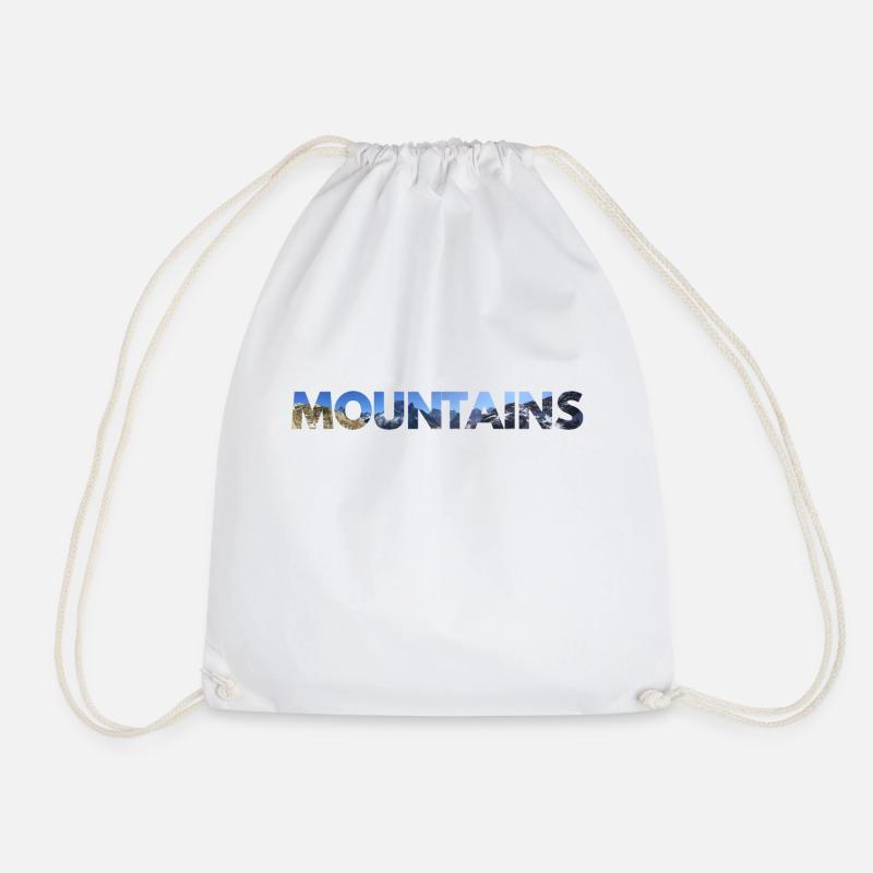 MOUNTAINS MOUNTAINS - MOUNTAIN MOUNTAIN - Drawstring Bag - white