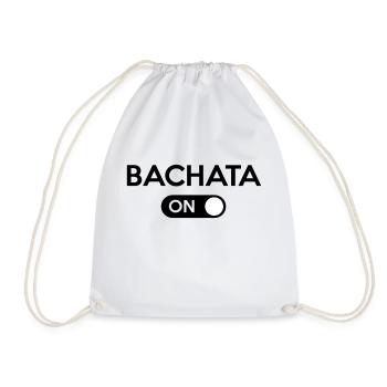 Bachata On - Drawstring Bag - white - Front