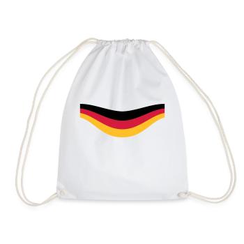 deutschland flagge sport team crew germany farben - Turnbeutel - Weiß - Vorne