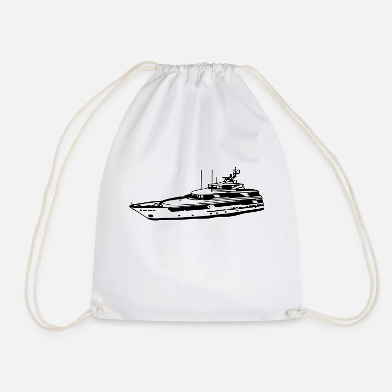 yacht - Drawstring Bag - white