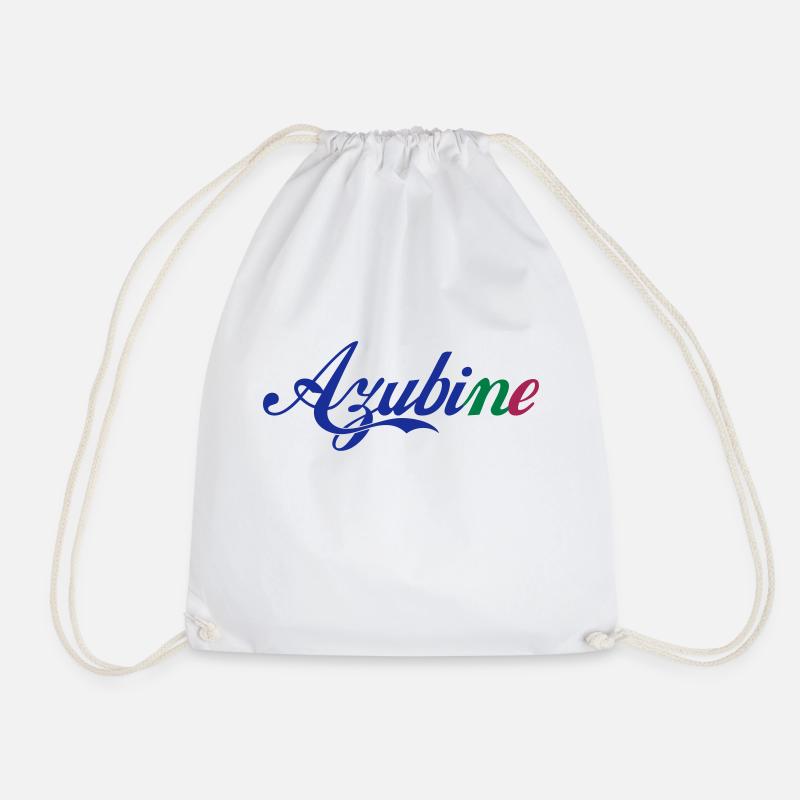 Azubine - Drawstring Bag - white