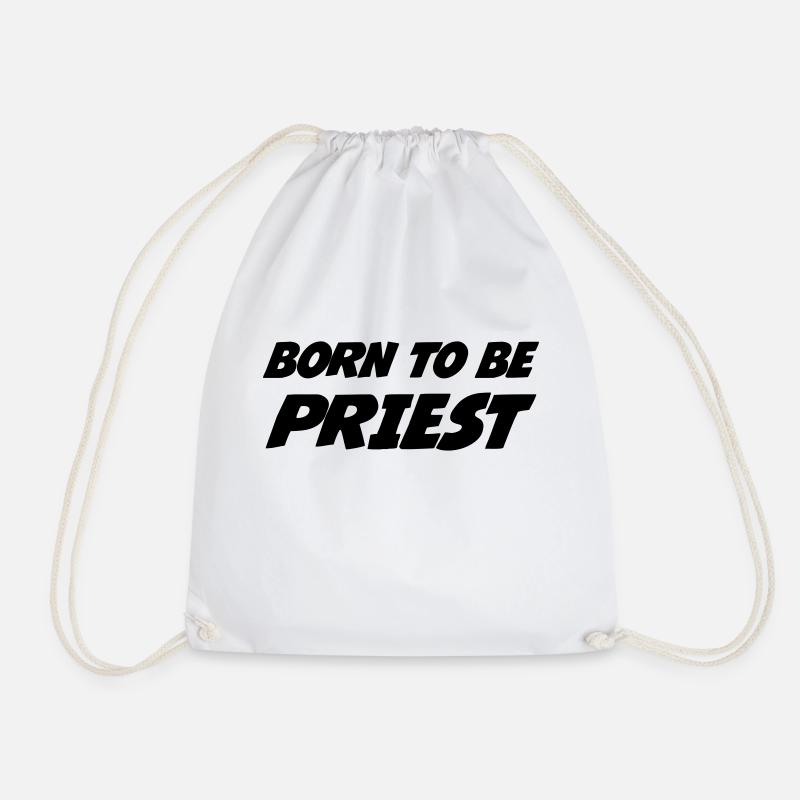 Pfarrer / Priester / Katholisch / Religion - Turnbeutel - Weiß