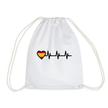 Electrocardiogram Heart Spain - Drawstring Bag - white - Front