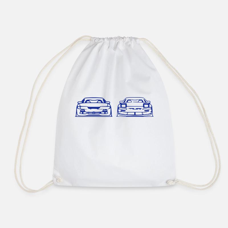 S14 Zenki S13 Pignose - Drawstring Bag - white