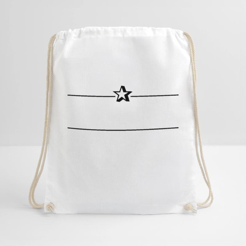 Text frame décor element for free text (1c) Drawstring Bag