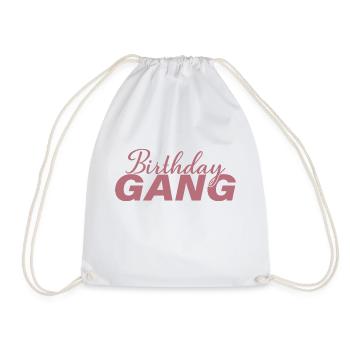 Anniversaire Gang Matching Groupe Fête d’Anniversaire Cadeau - Sac de sport léger - blanc - Devant