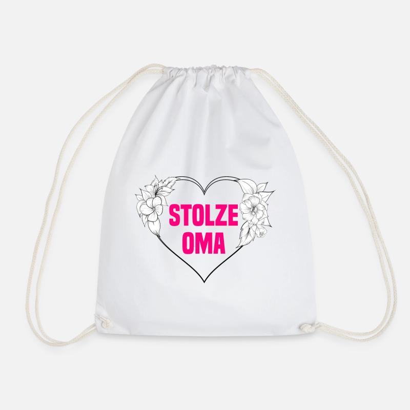Stolze Oma - Turnbeutel - Weiß