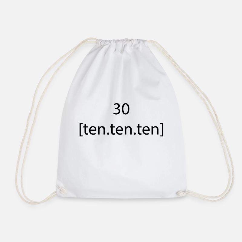 30 [ten.ten.ten] - Turnbeutel - Weiß