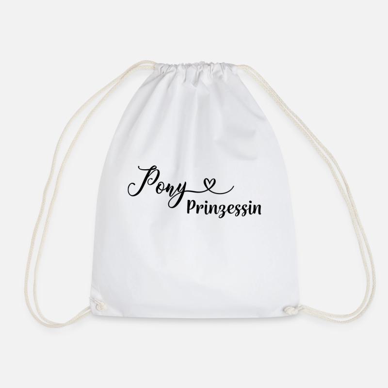 Ponyprinzessin - Turnbeutel - Weiß