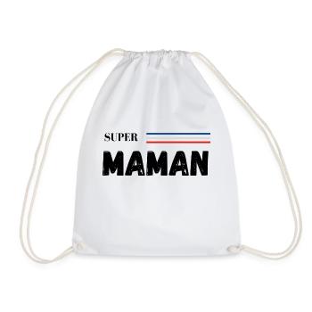 super maman - Sac de sport léger - blanc - Devant
