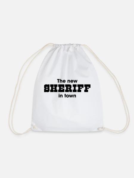 the new Sheriff in town - Turnbeutel - Weiß