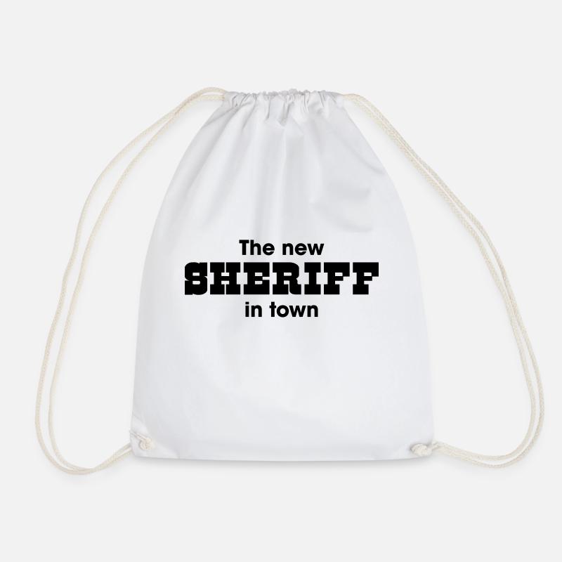the new Sheriff in town - Turnbeutel - Weiß
